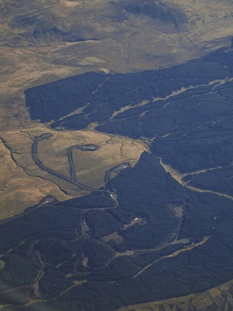 Kennoxhead wind farm from the air